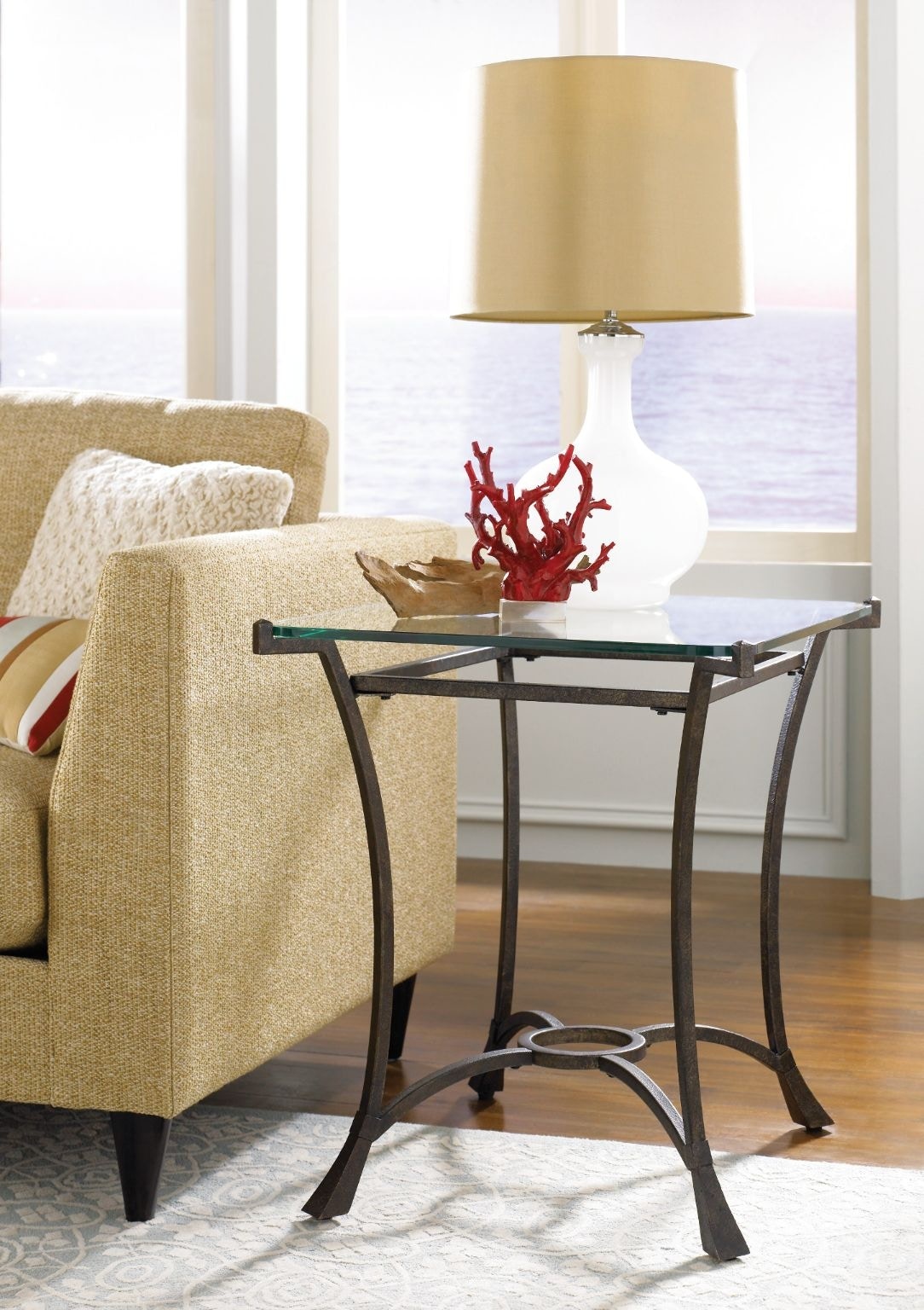 Hammary Sutton RECT Glass Top End Table is available in the Sacramento